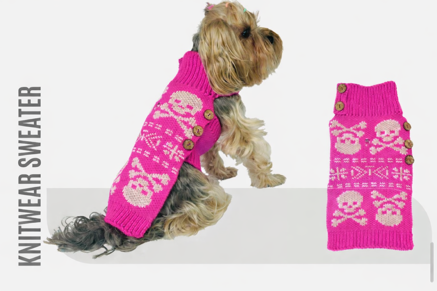 KEDİ & KÖPEK TRİKO KAZAK PEMBE